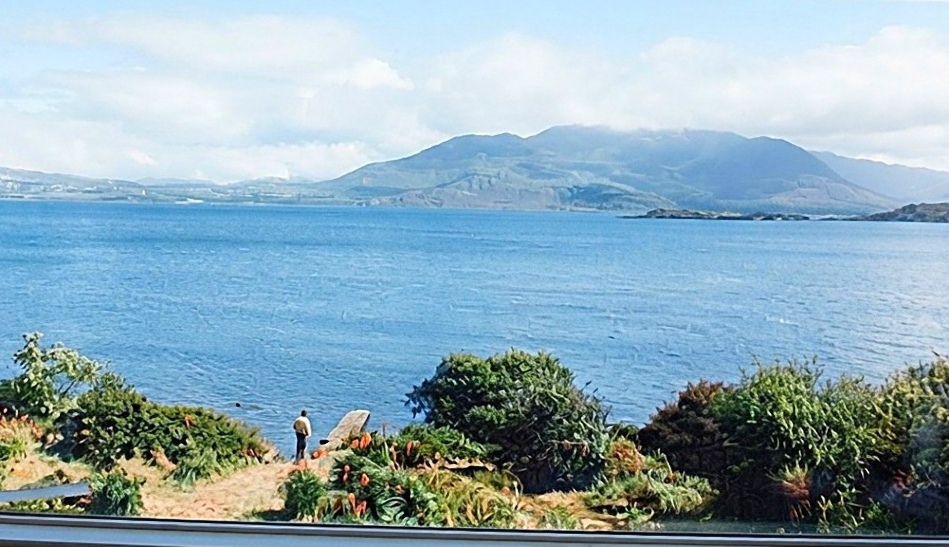 View of Lough Currane and the mountains from the living room window